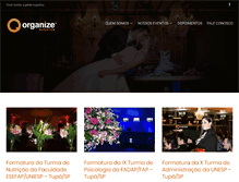 Tablet Screenshot of organizeventos.com.br